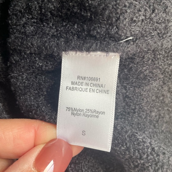 On The Road Black Velvety Soft Rayon Blend Hoodie, Small, Casual Loungewear - Picture 6 of 7